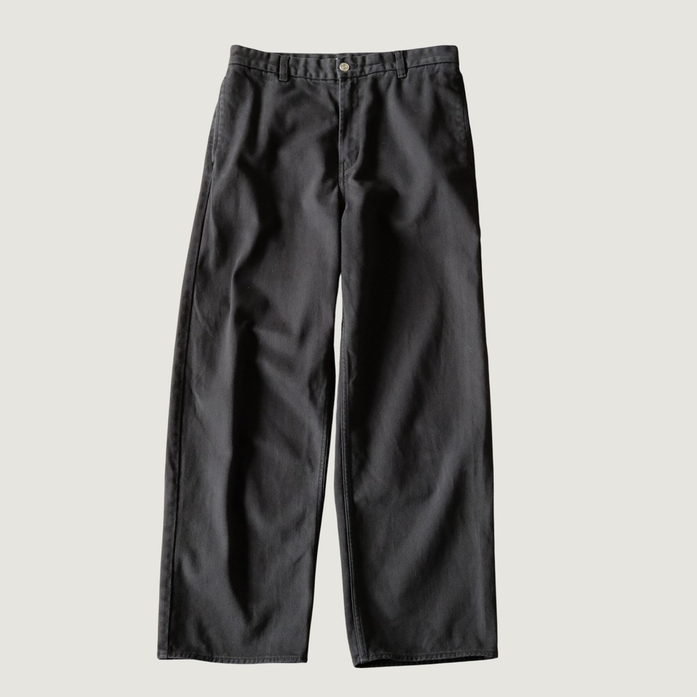 Weekday Loose Fit Chino Pants Black Cotton Twill Skater Trousers US 32 EU 48 Men